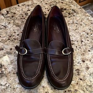 Coach WMNs loafer brown sz 9.5 B Worn twice